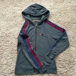 Aviator Nation striped zip up